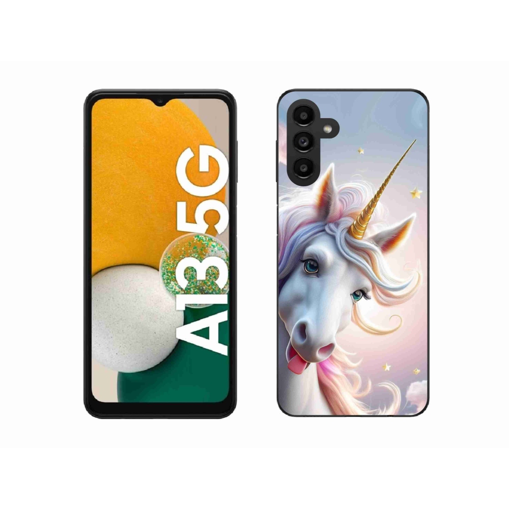 Gelový kryt mmCase na Samsung Galaxy A13 5G - veselý jednorožec