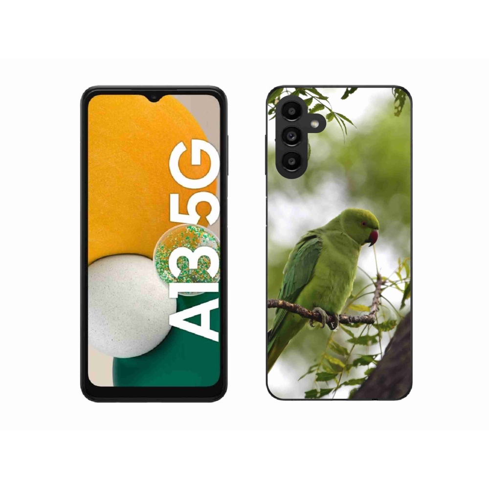Gelový kryt mmCase na Samsung Galaxy A13 5G - zelený papoušek