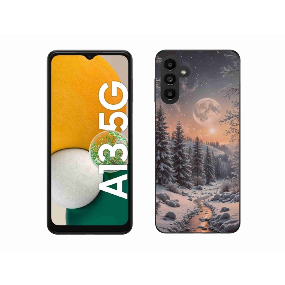 Gelový kryt mmCase na Samsung Galaxy A13 5G - zimní krajina 2