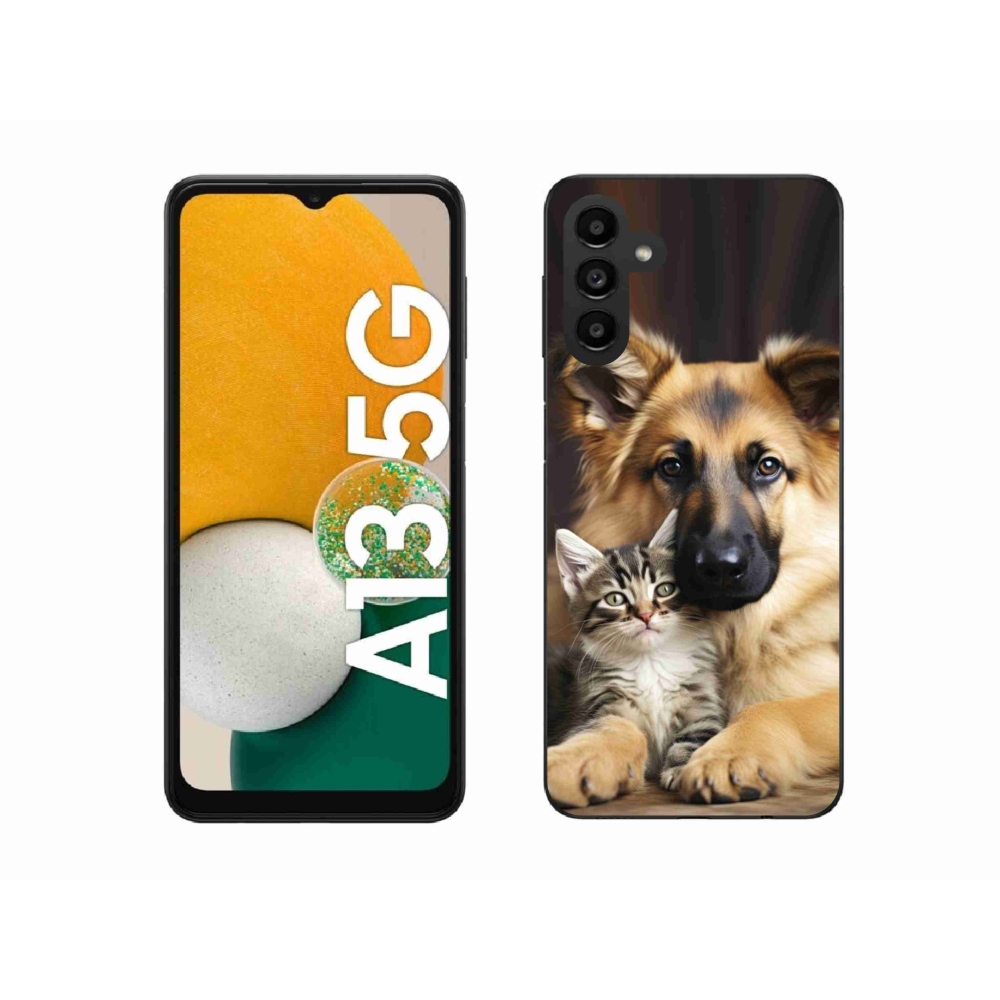 Gelový kryt mmCase na Samsung Galaxy A13 5G - zvířecí přátelství