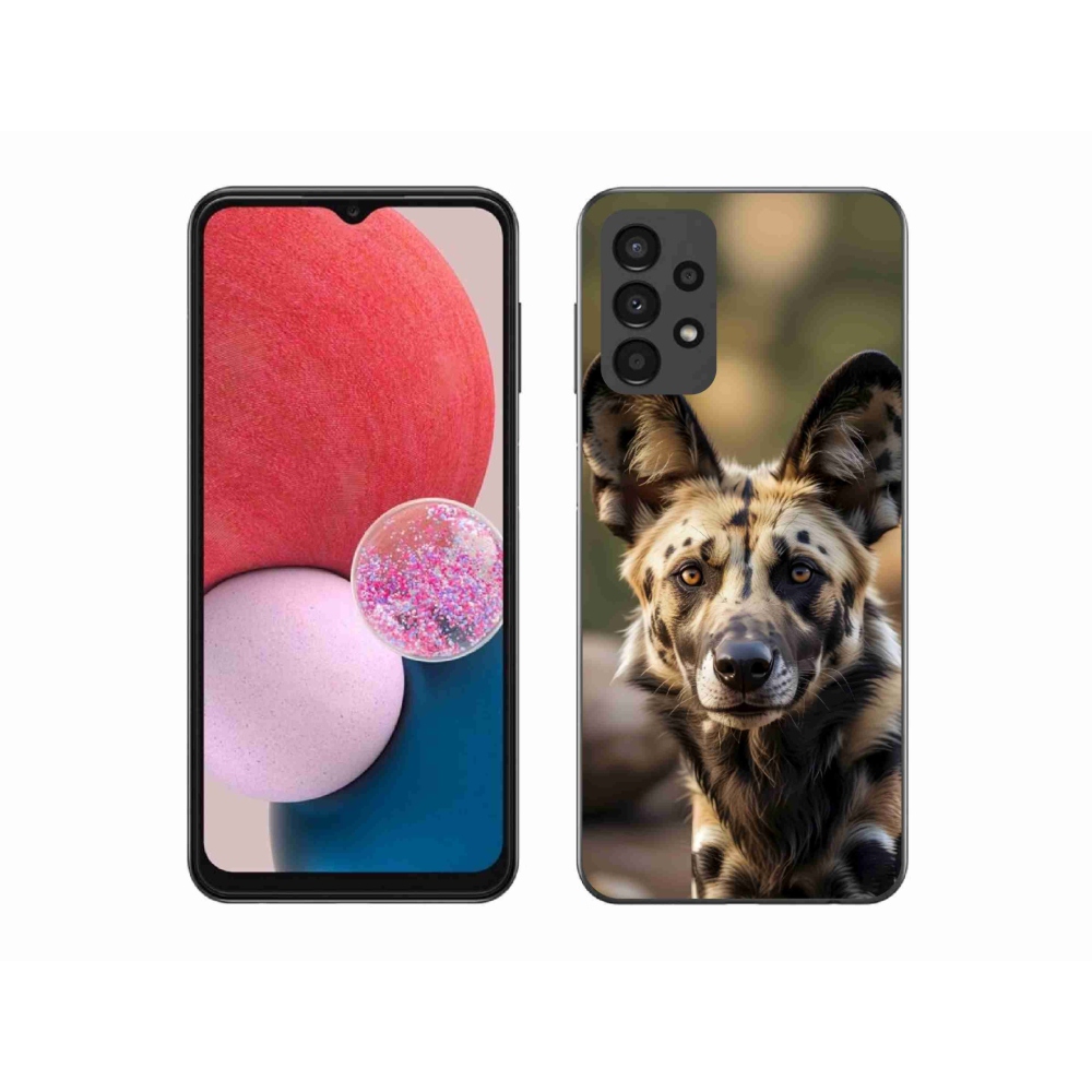 Gelový kryt mmCase na Samsung Galaxy A13 - africký divoký pes