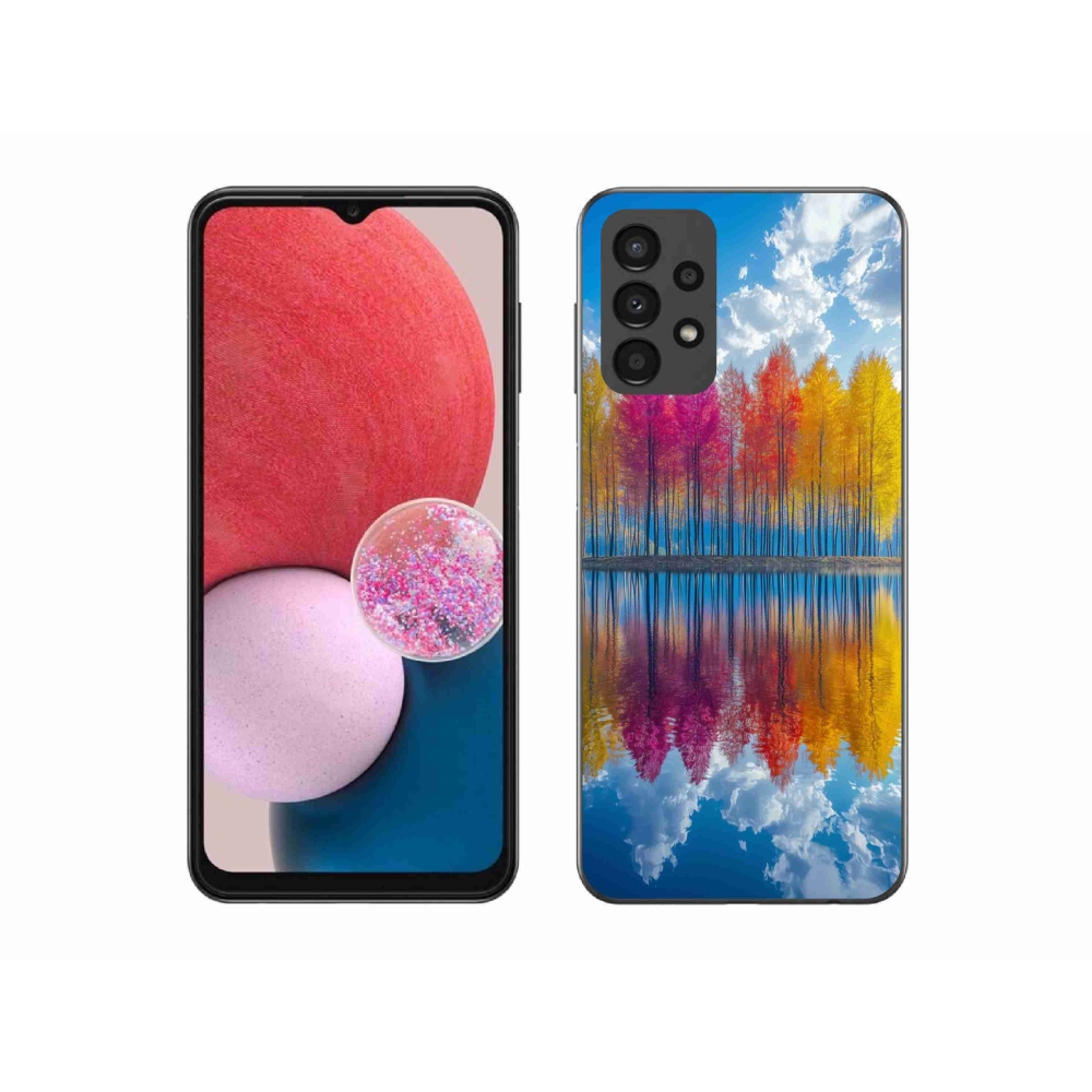 Gelový kryt mmCase na Samsung Galaxy A13 - barevné stromy