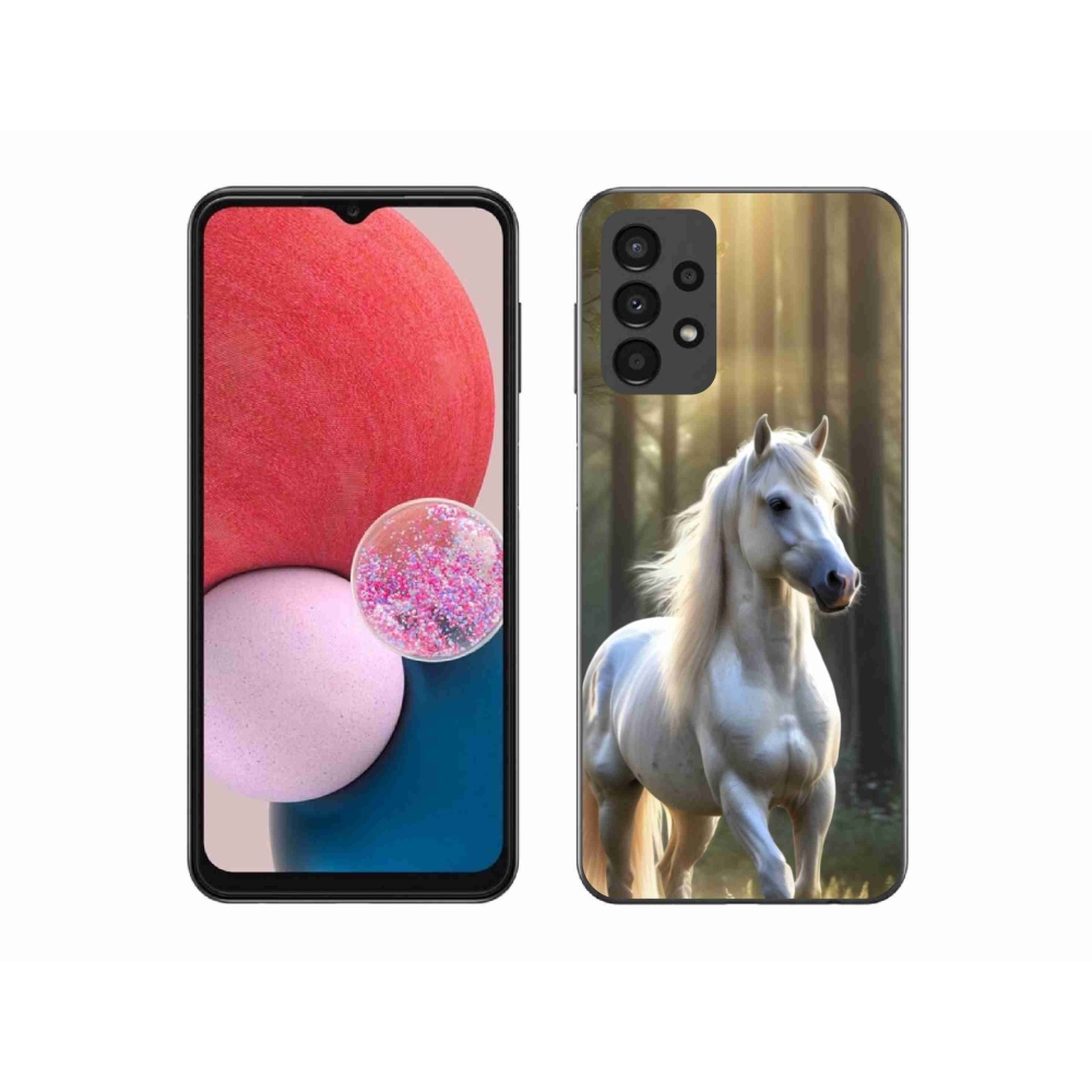 Gelový kryt mmCase na Samsung Galaxy A13 - bílý kůň 3