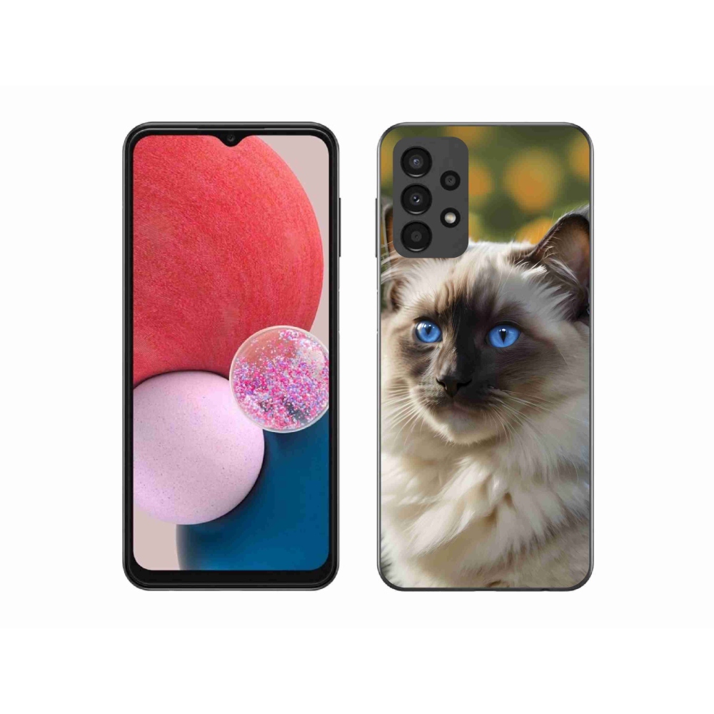 Gelový kryt mmCase na Samsung Galaxy A13 - bílý ragdoll