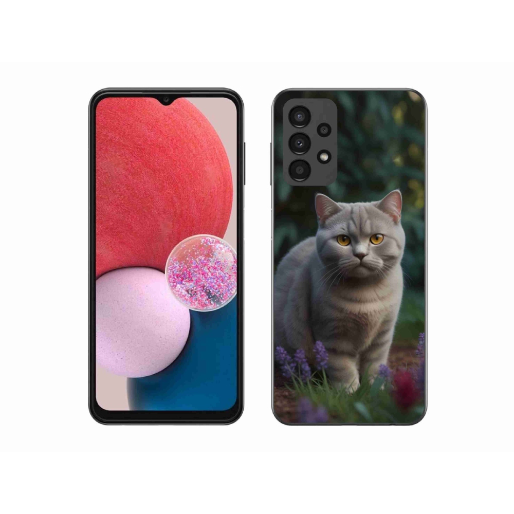 Gelový kryt mmCase na Samsung Galaxy A13 - britská kočka