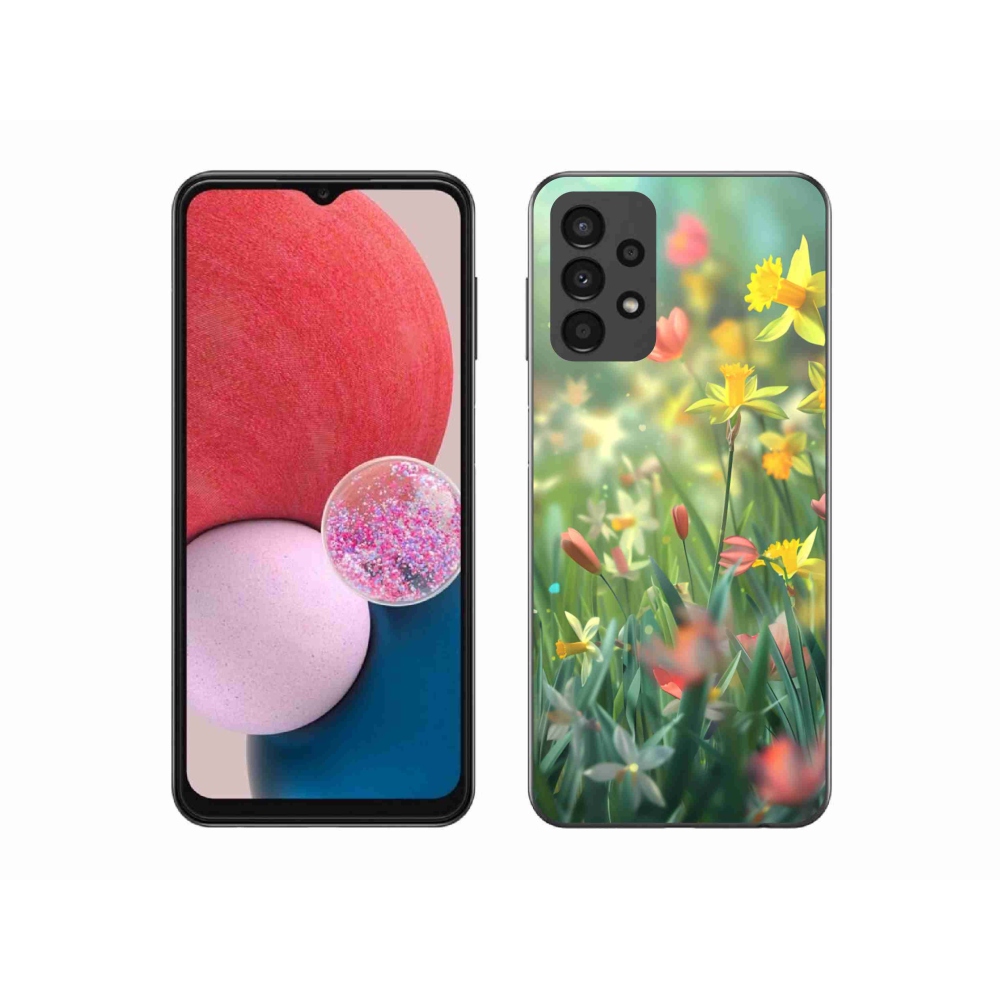 Gelový kryt mmCase na Samsung Galaxy A13 - jarní květy