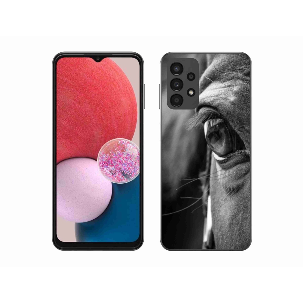 Gelový kryt mmCase na Samsung Galaxy A13 - koňský pohled