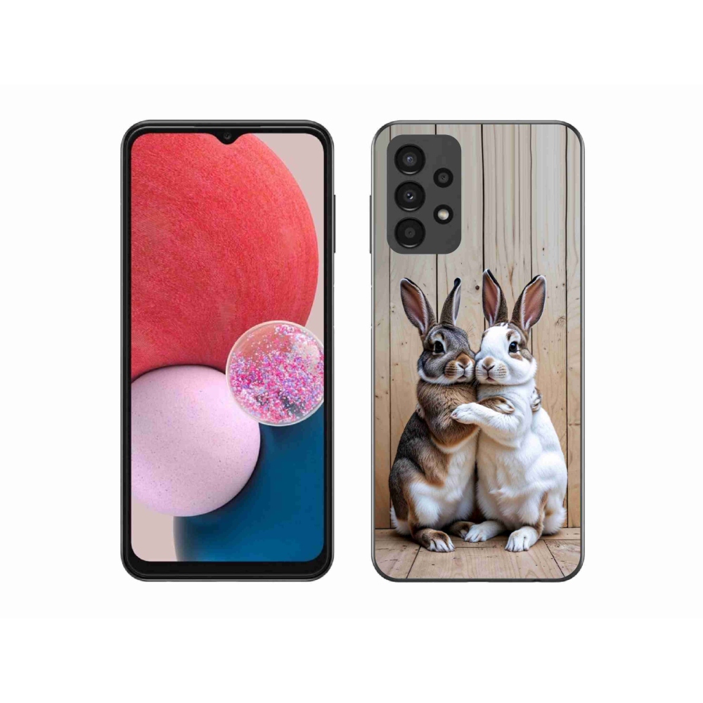 Gelový kryt mmCase na Samsung Galaxy A13 - králičí pár