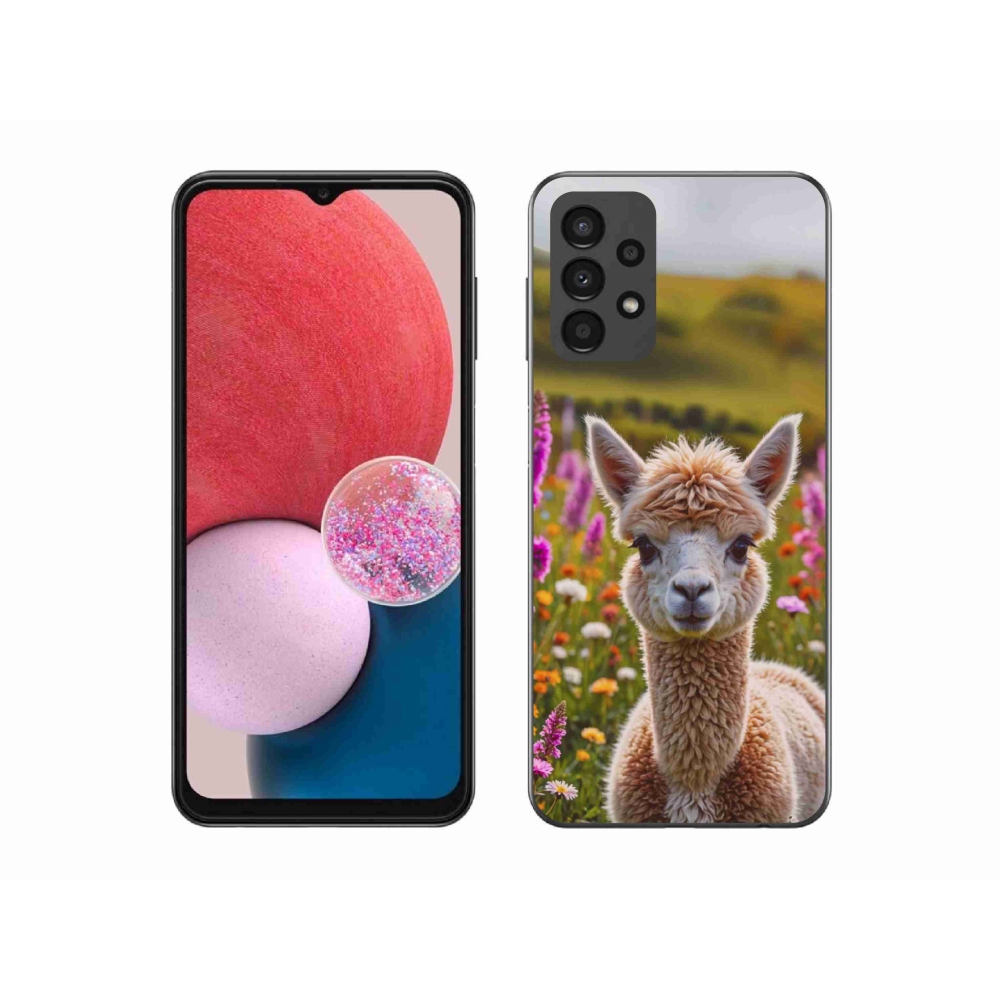 Gelový kryt mmCase na Samsung Galaxy A13 - lama na louce