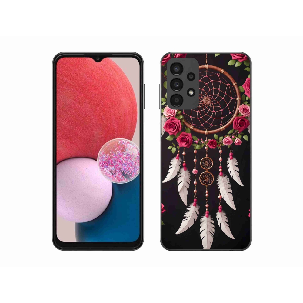Gelový kryt mmCase na Samsung Galaxy A13 - lapač snů s růžemi