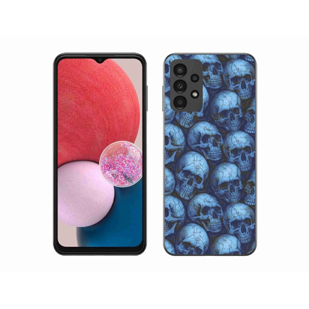 Gelový kryt mmCase na Samsung Galaxy A13 - lebky