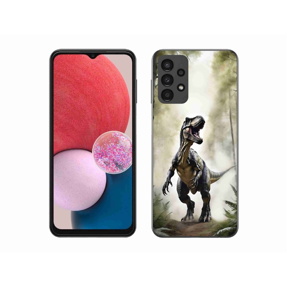Gelový kryt mmCase na Samsung Galaxy A13 - naštvaný T-Rex