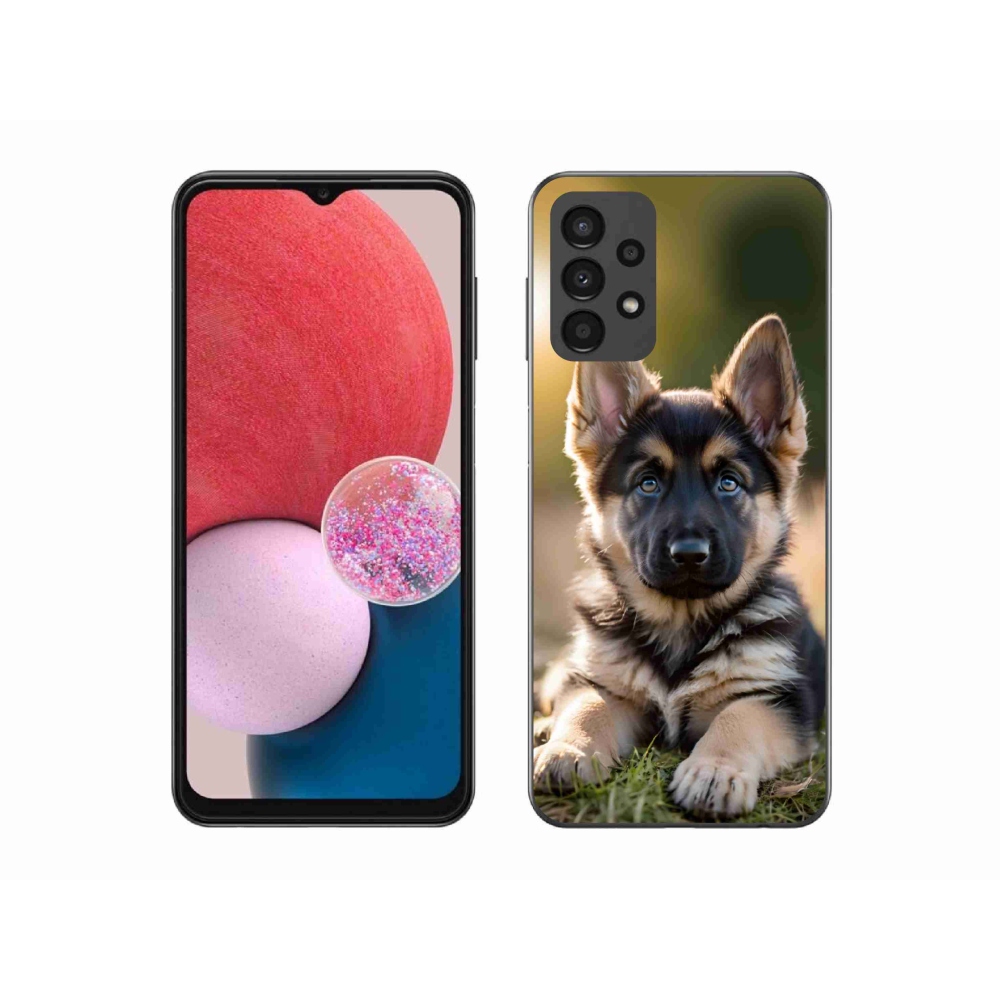 Gelový kryt mmCase na Samsung Galaxy A13 - německý ovčák v přírodě