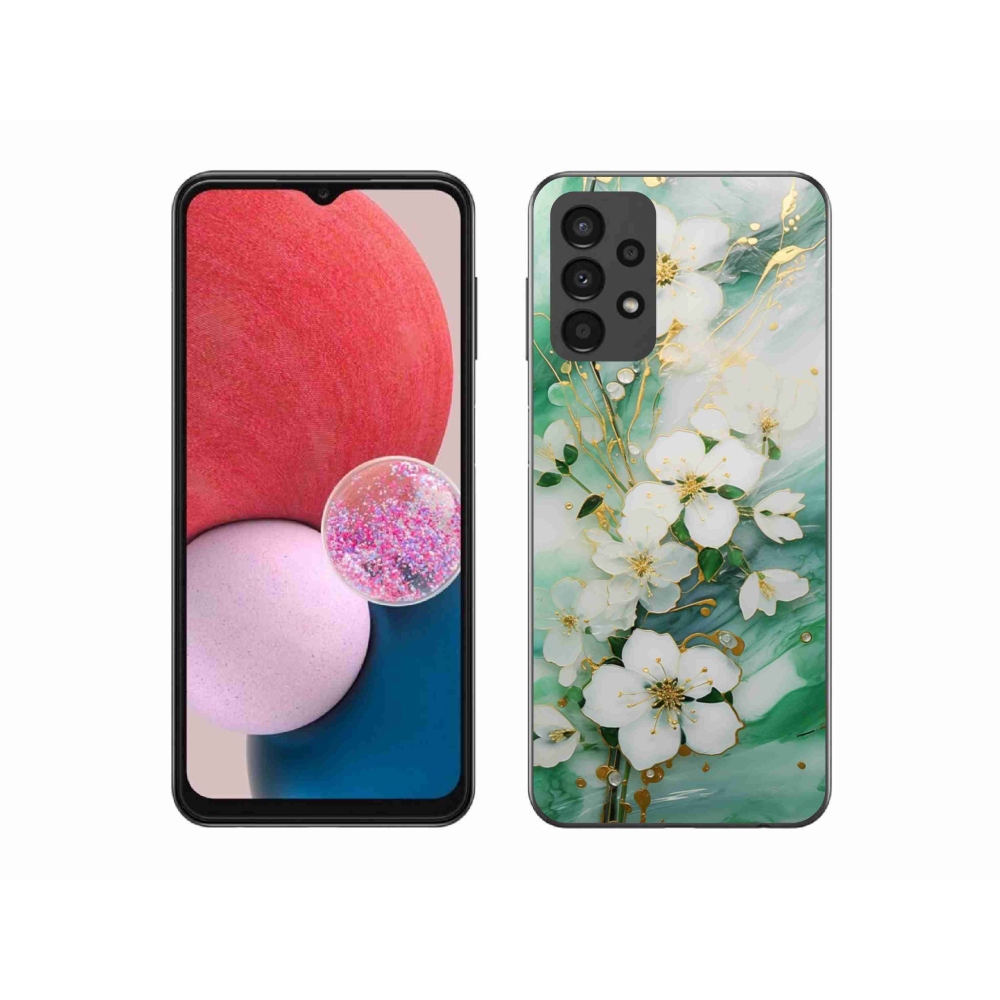 Gelový kryt mmCase na Samsung Galaxy A13 - něžné květy