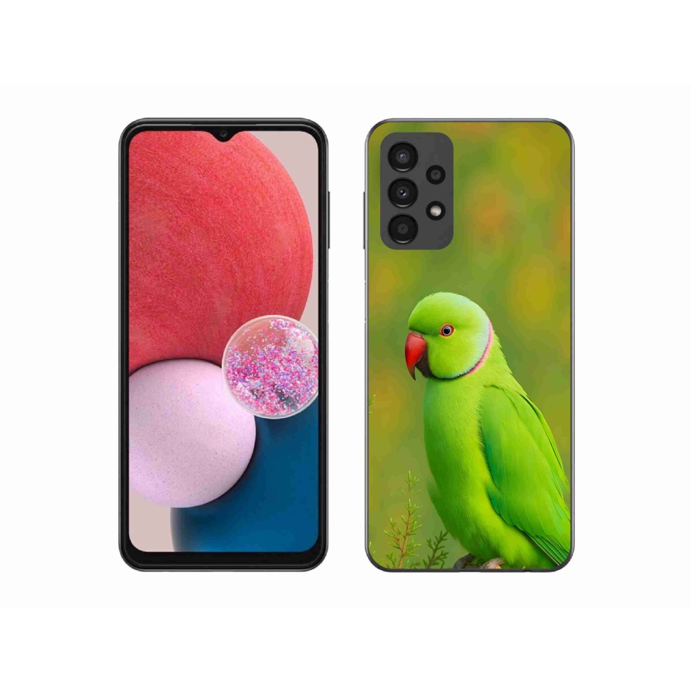 Gelový kryt mmCase na Samsung Galaxy A13 - papoušek alexandr 2