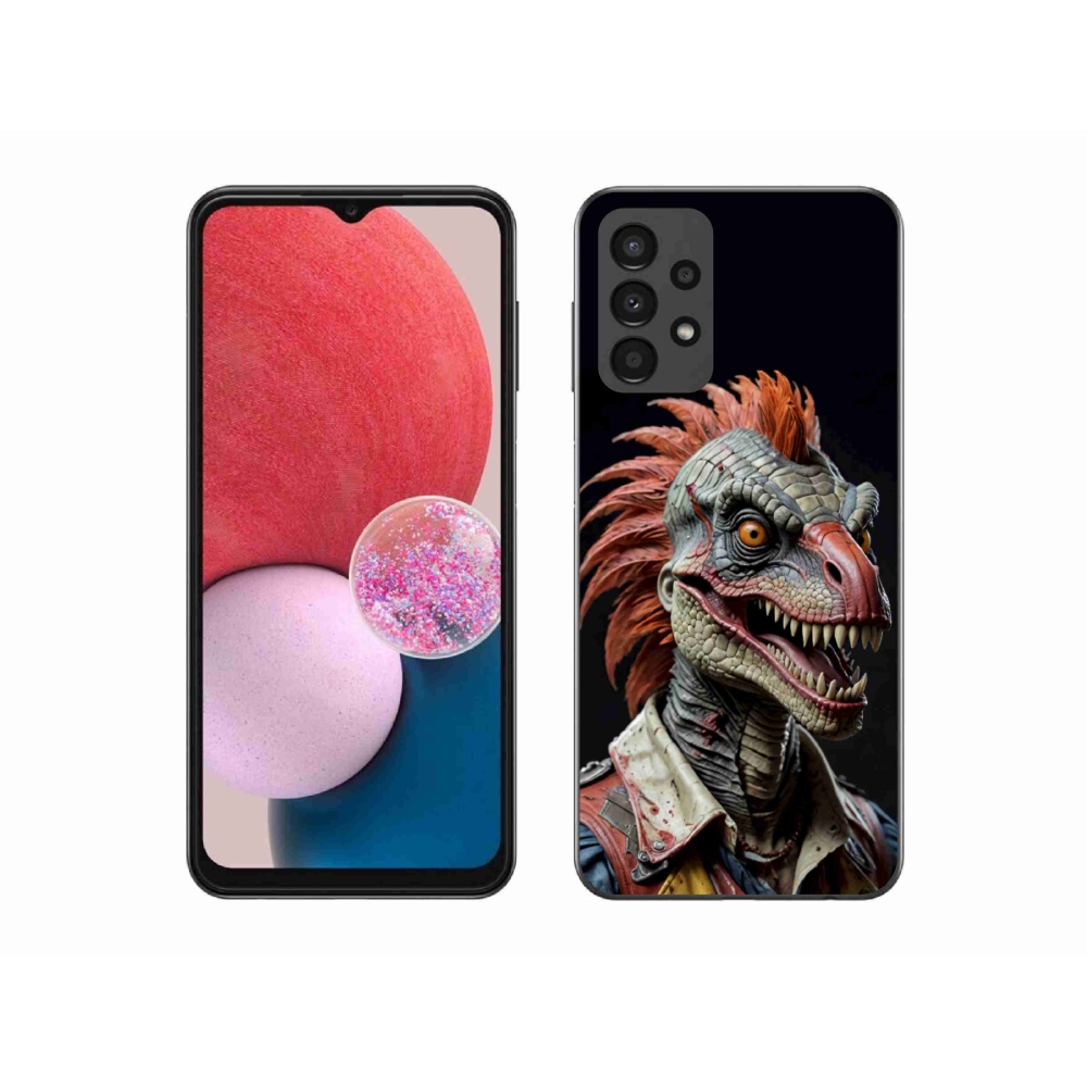 Gelový kryt mmCase na Samsung Galaxy A13 - punk dinosaurus