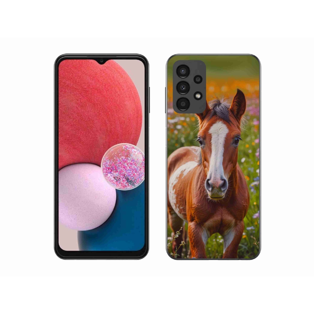 Gelový kryt mmCase na Samsung Galaxy A13 - roztomilé hříbě