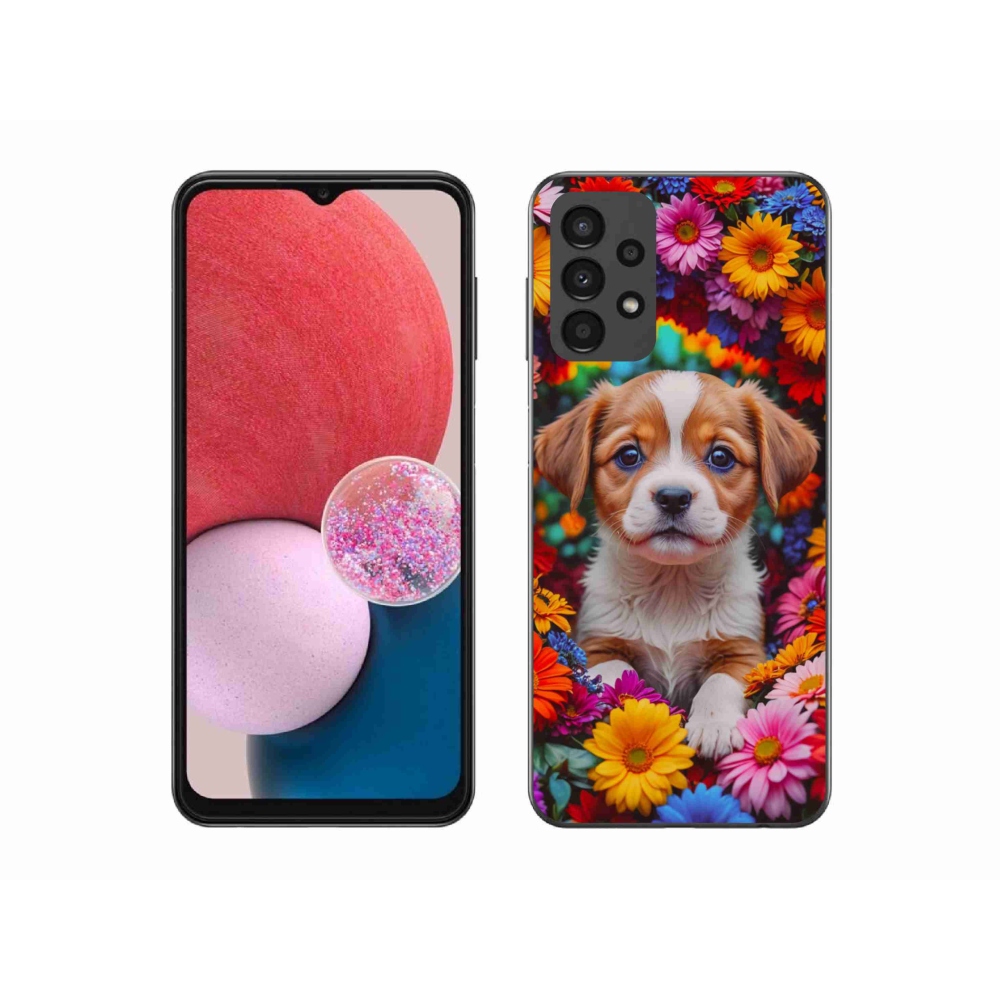 Gelový kryt mmCase na Samsung Galaxy A13 - roztomilé štěně