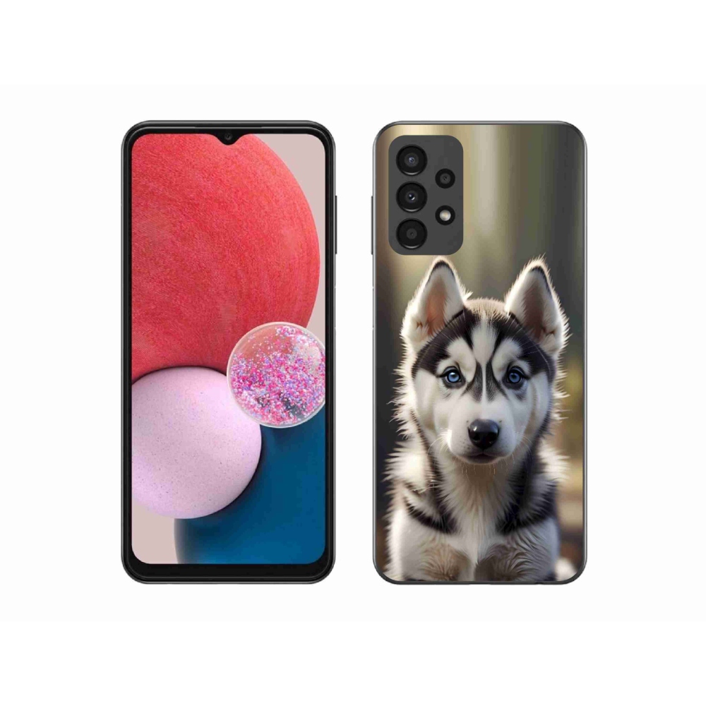 Gelový kryt mmCase na Samsung Galaxy A13 - roztomilý sibiřský husky
