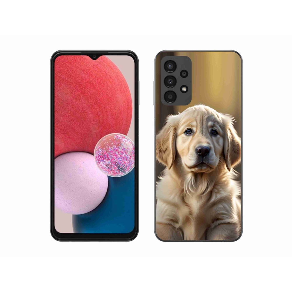 Gelový kryt mmCase na Samsung Galaxy A13 - roztomilý zlatý retrívr