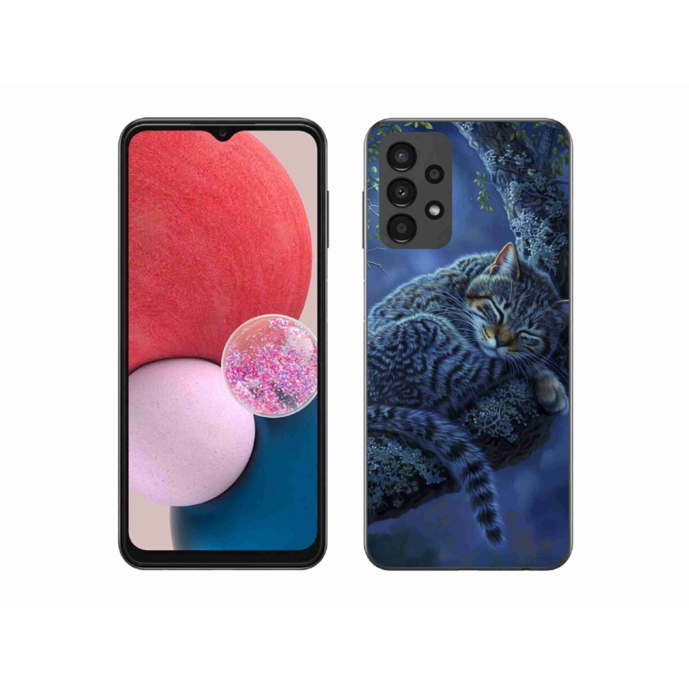 Gelový kryt mmCase na Samsung Galaxy A13 - spící kočka