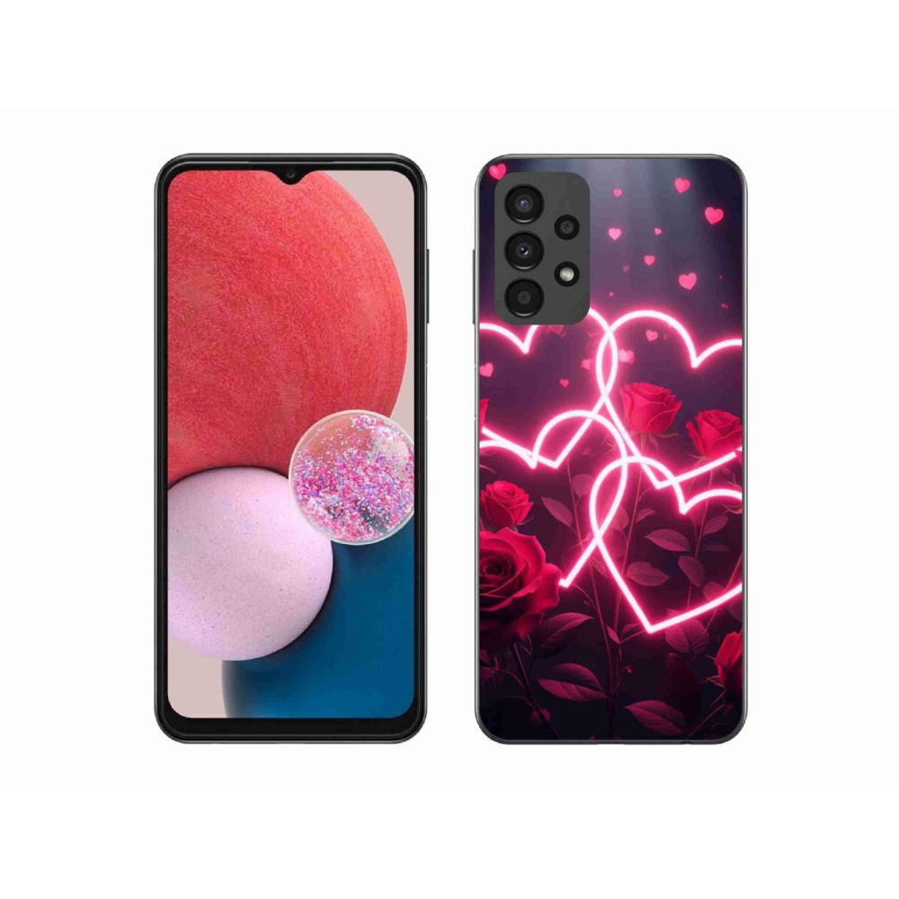 Gelový kryt mmCase na Samsung Galaxy A13 - srdce lásky