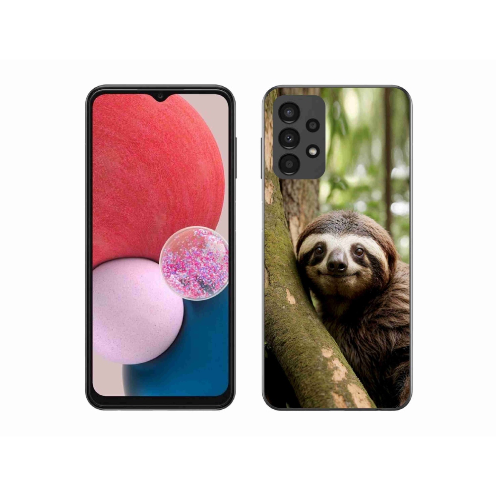 Gelový kryt mmCase na Samsung Galaxy A13 - usměvavý lenochod