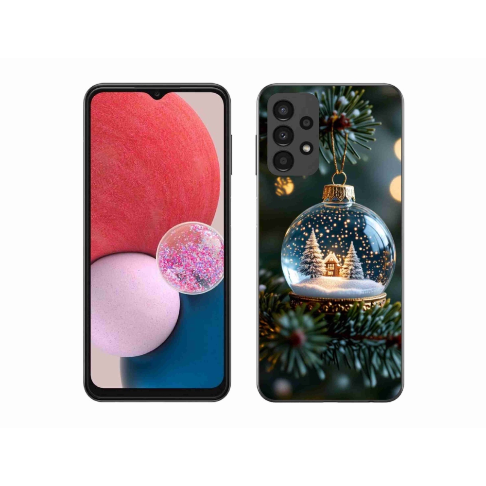 Gelový kryt mmCase na Samsung Galaxy A13 - vánoční koule 2