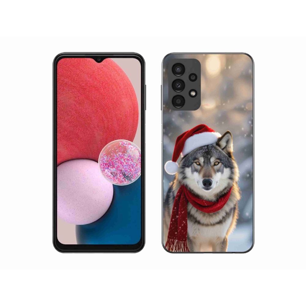 Gelový kryt mmCase na Samsung Galaxy A13 - vánoční vlk