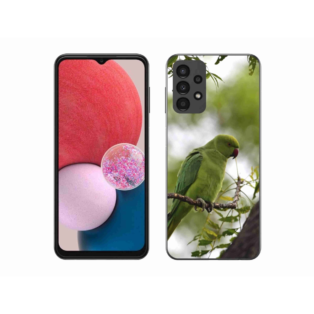 Gelový kryt mmCase na Samsung Galaxy A13 - zelený papoušek