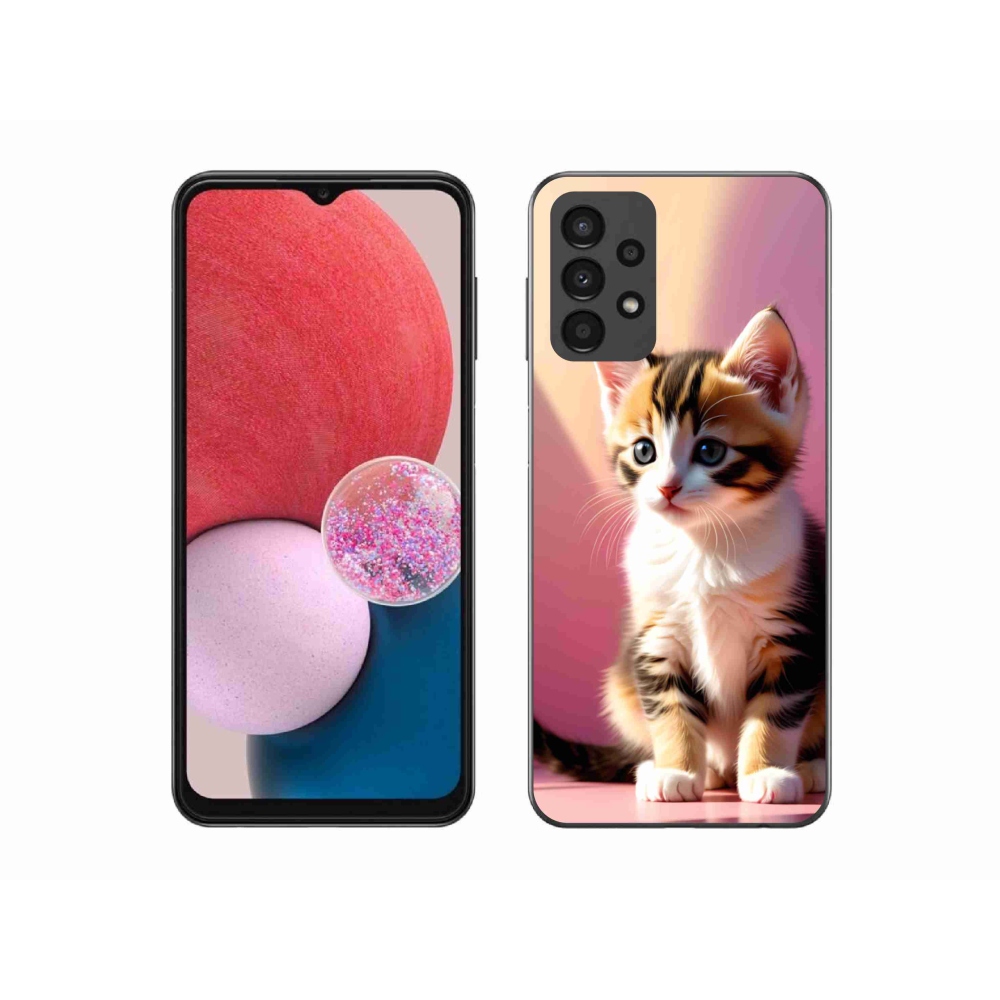 Gelový kryt mmCase na Samsung Galaxy A13 - zvědavé kotě 2