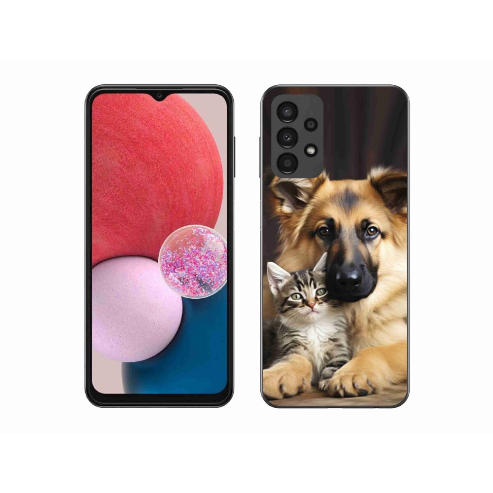 Gelový kryt mmCase na Samsung Galaxy A13 - zvířecí přátelství