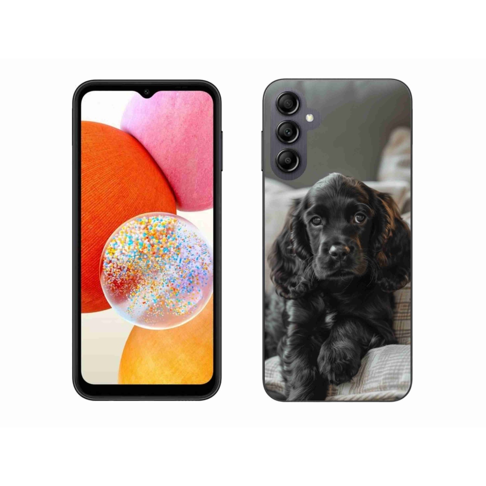 Gelový kryt mmCase na Samsung Galaxy A14 4G/5G - anglický kokršpaněl