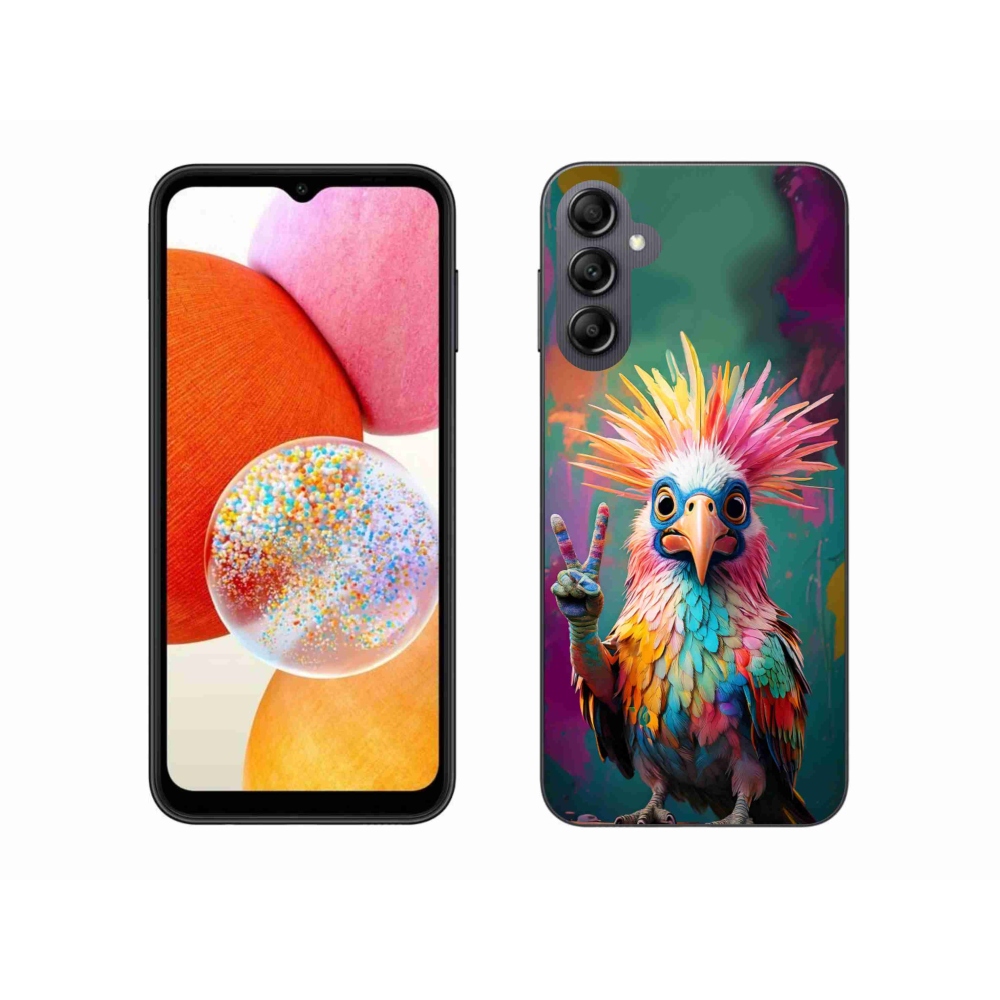 Gelový kryt mmCase na Samsung Galaxy A14 4G/5G - barevný rebel