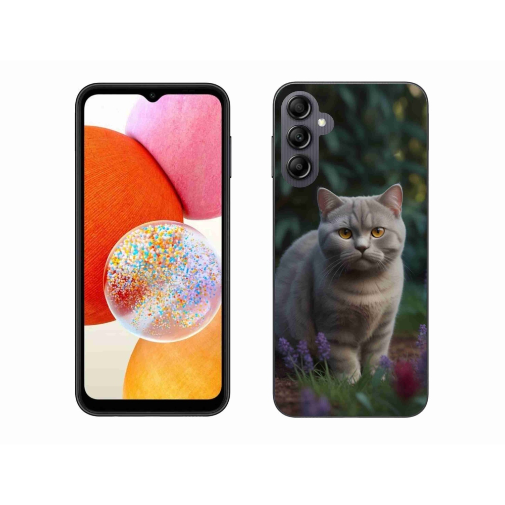 Gelový kryt mmCase na Samsung Galaxy A14 4G/5G - britská kočka