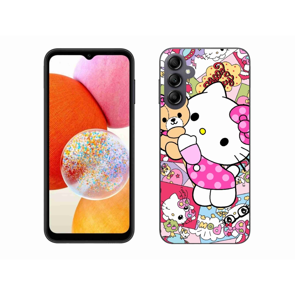 Gelový kryt mmCase na Samsung Galaxy A14 4G/5G - cute kitty
