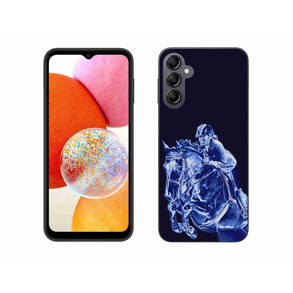 Gelový kryt mmCase na Samsung Galaxy A14 4G/5G - dostihový kůň