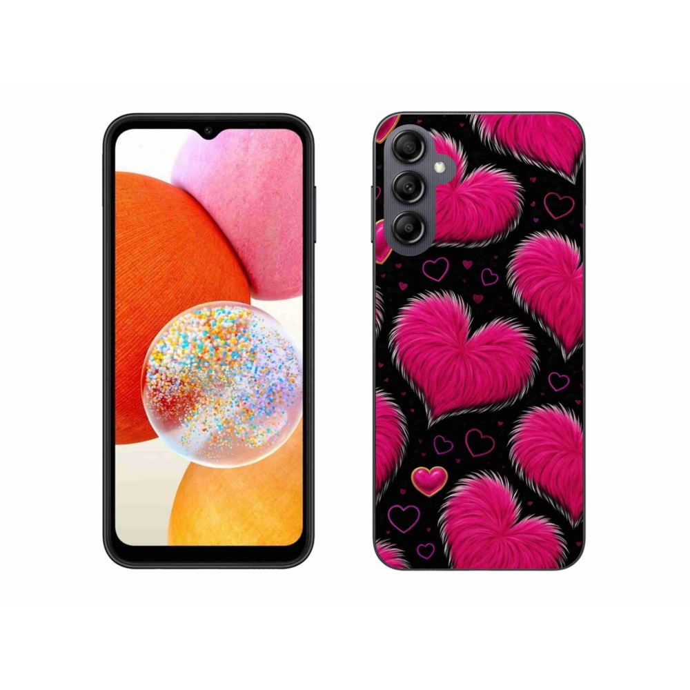 Gelový kryt mmCase na Samsung Galaxy A14 4G/5G - hebká srdce