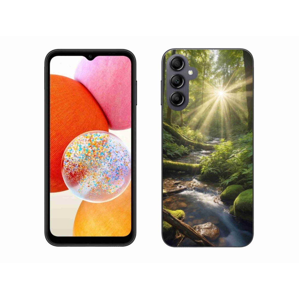Gelový kryt mmCase na Samsung Galaxy A14 4G/5G - hlubina lesa