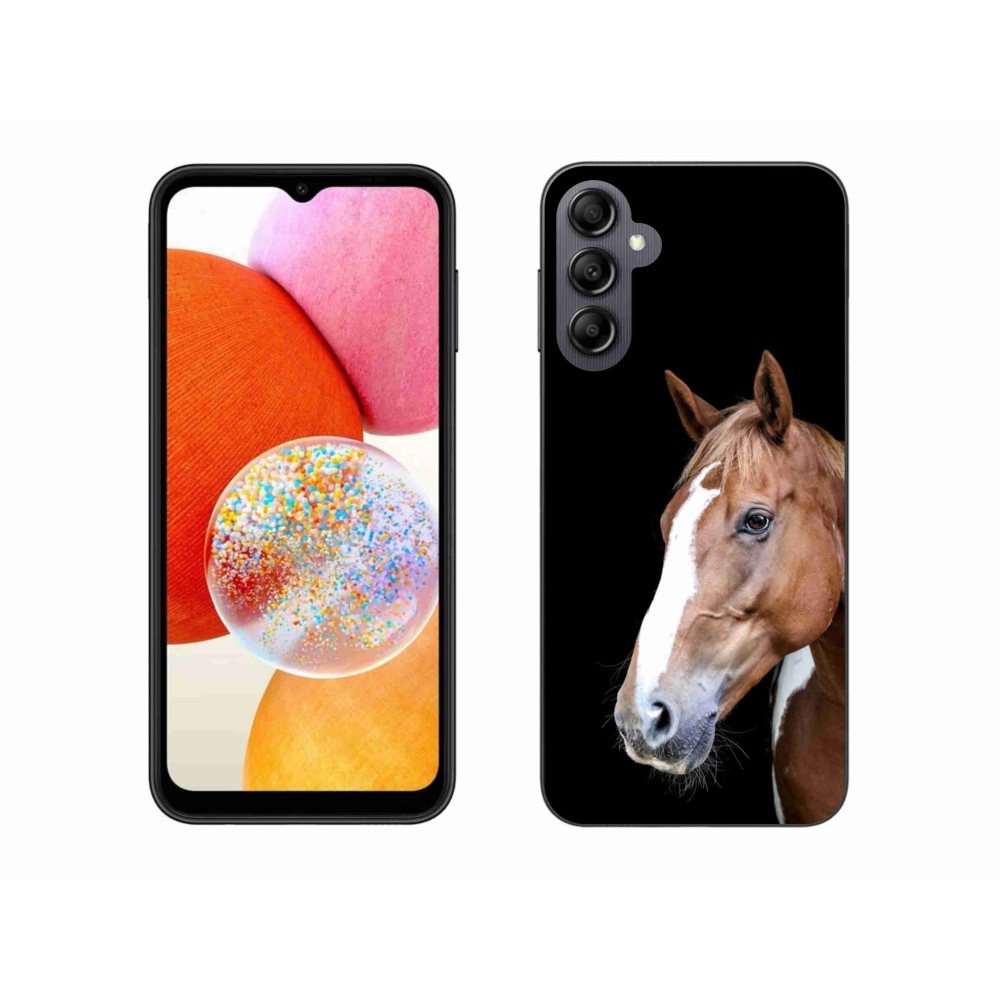 Gelový kryt mmCase na Samsung Galaxy A14 4G/5G - hnědý kůň 3
