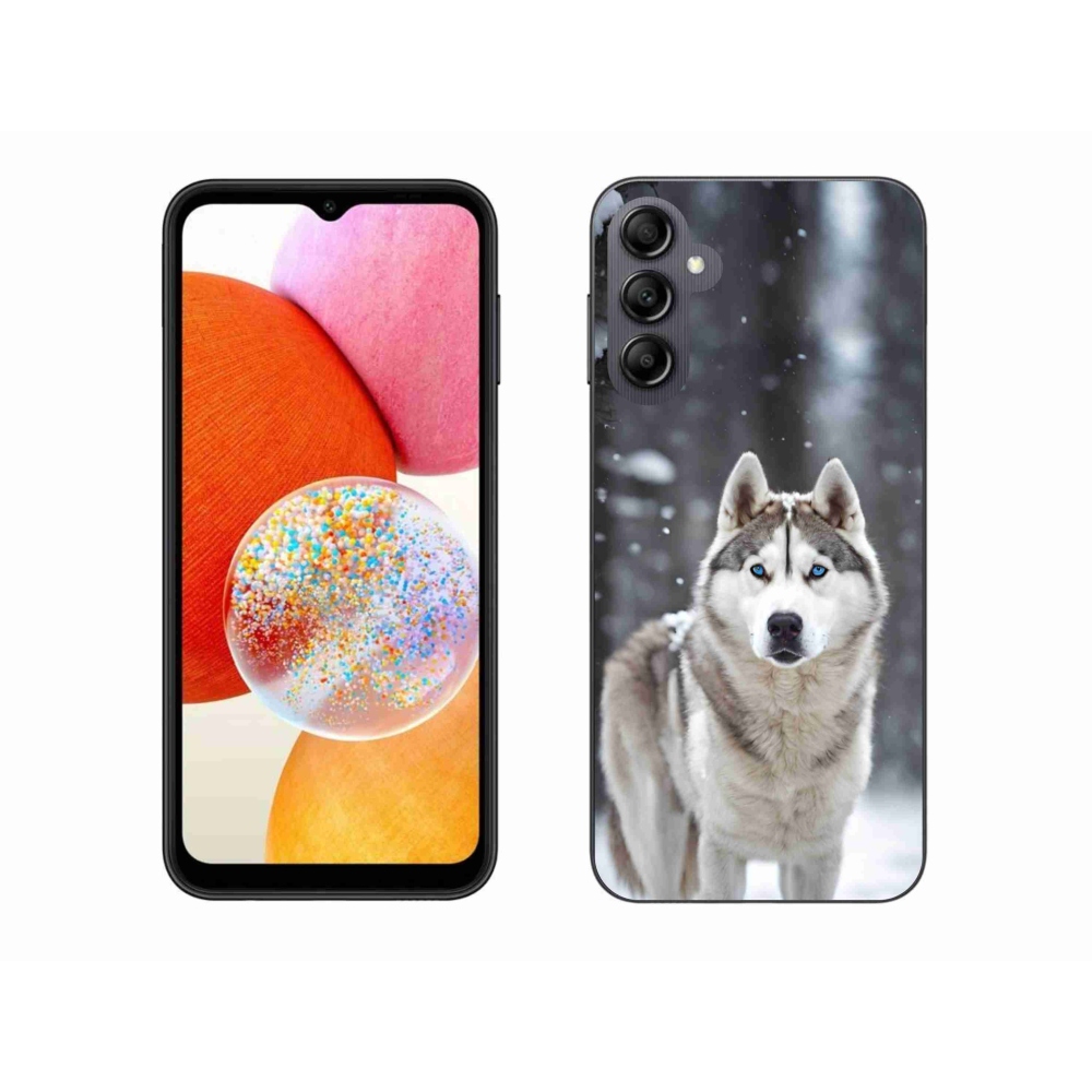 Gelový kryt mmCase na Samsung Galaxy A14 4G/5G - husky 2