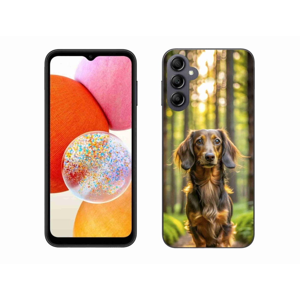 Gelový kryt mmCase na Samsung Galaxy A14 4G/5G - jezevčík 4