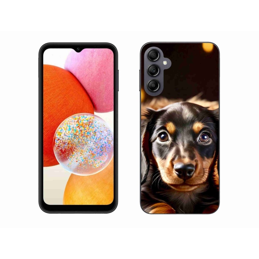 Gelový kryt mmCase na Samsung Galaxy A14 4G/5G - jezevčík