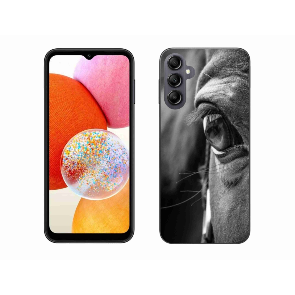 Gelový kryt mmCase na Samsung Galaxy A14 4G/5G - koňský pohled
