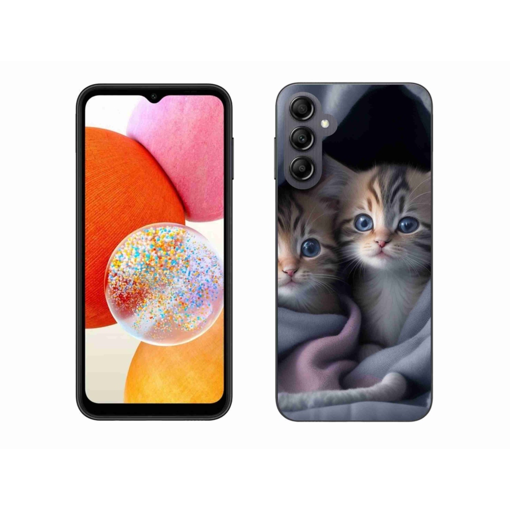 Gelový kryt mmCase na Samsung Galaxy A14 4G/5G - kočičí duo 2