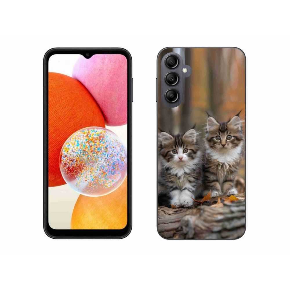 Gelový kryt mmCase na Samsung Galaxy A14 4G/5G - kočičí duo 3