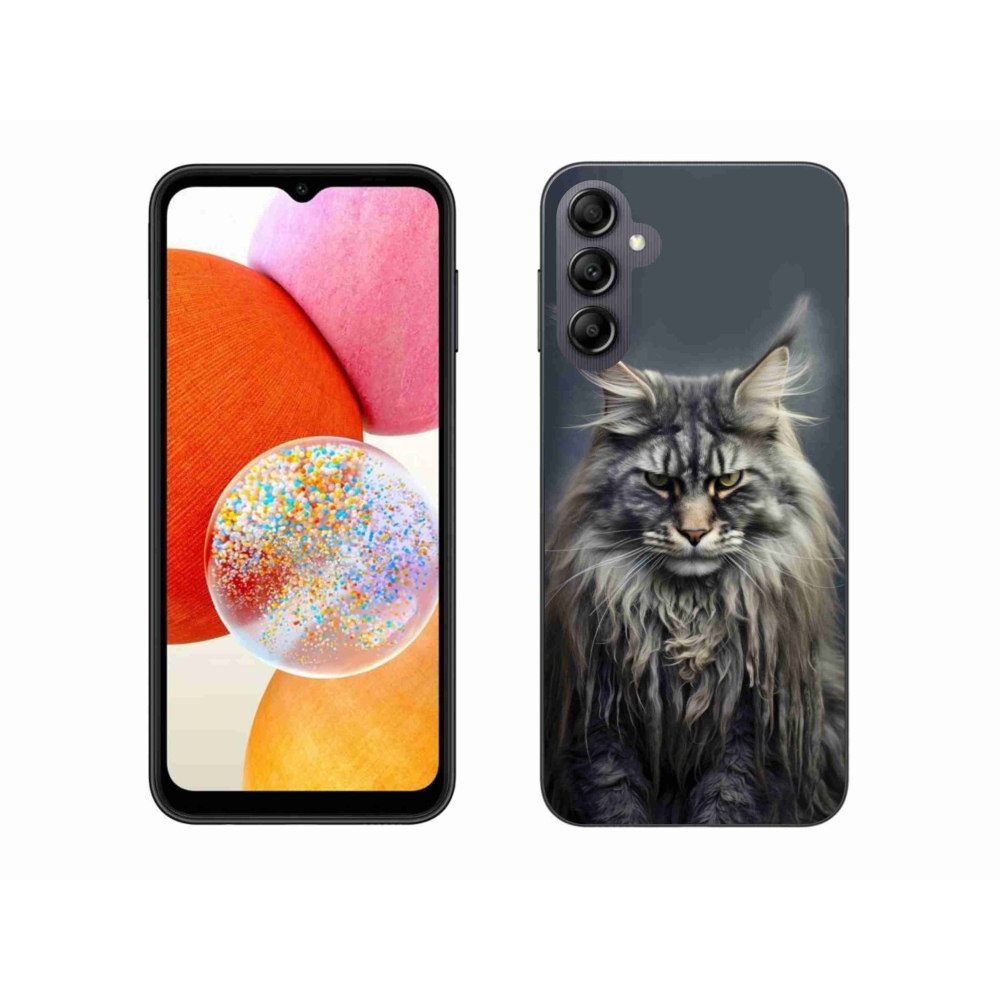 Gelový kryt mmCase na Samsung Galaxy A14 4G/5G - kočíčí pohled 4