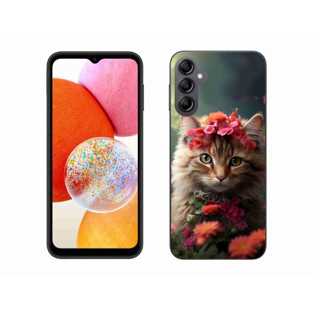 Gelový kryt mmCase na Samsung Galaxy A14 4G/5G - kočíčí princezna