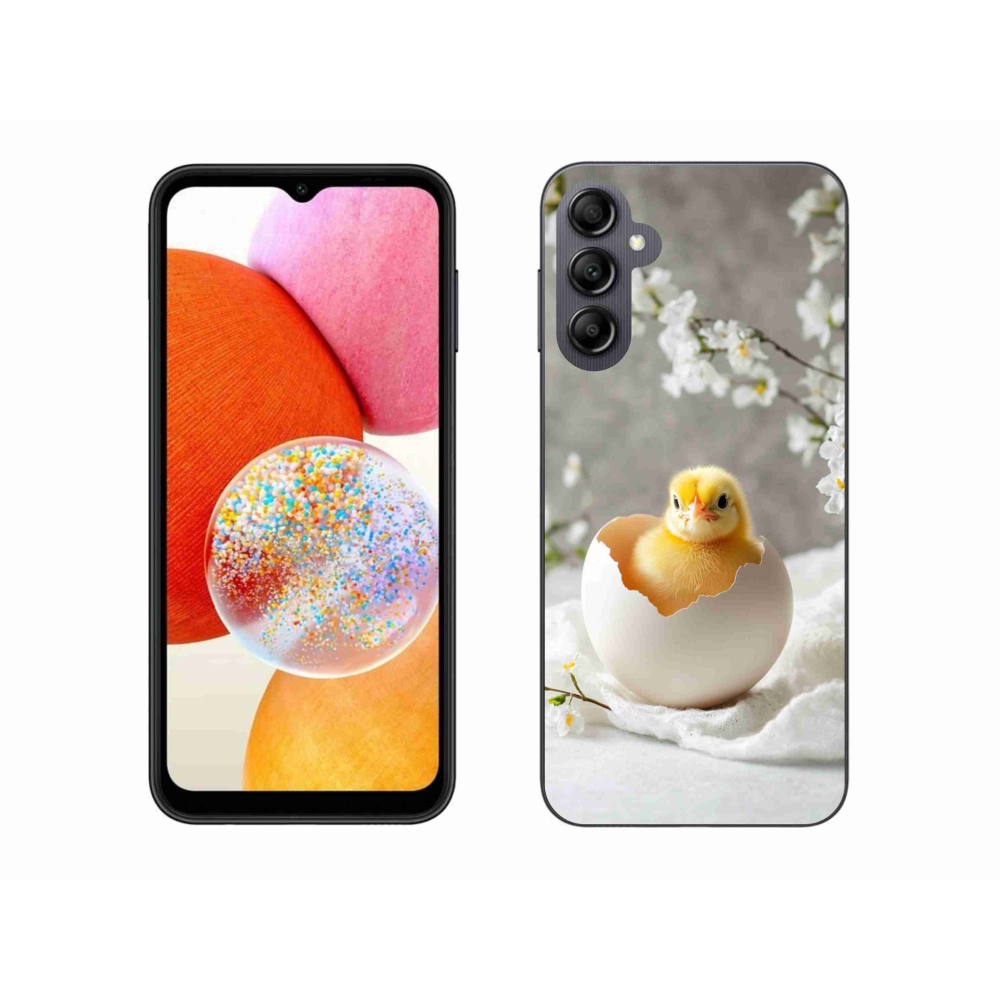 Gelový kryt mmCase na Samsung Galaxy A14 4G/5G - kuřátko