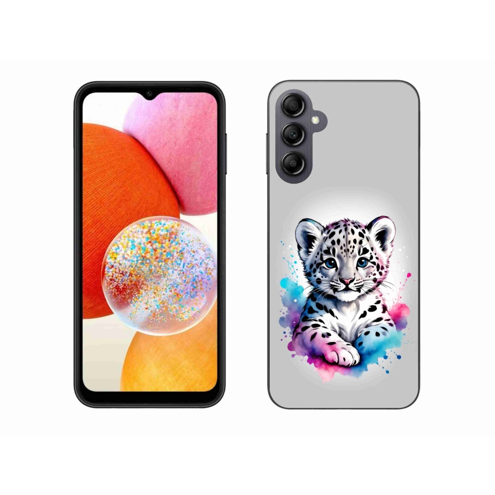 Gelový kryt mmCase na Samsung Galaxy A14 4G/5G - levhartí mládě